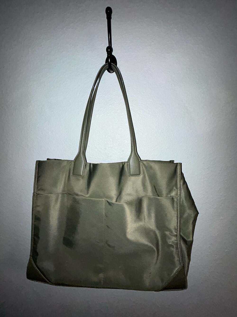 Quince Nylon Everyday Tote Bag Olive Green